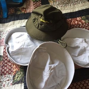 3 Sailor Hats and 1 Camping Hat